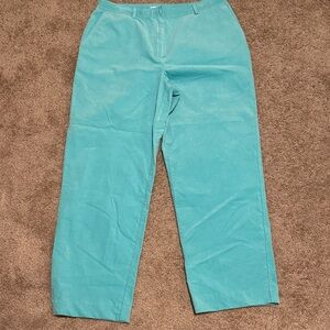 Charter Club Turquoise Corduroy Pants
